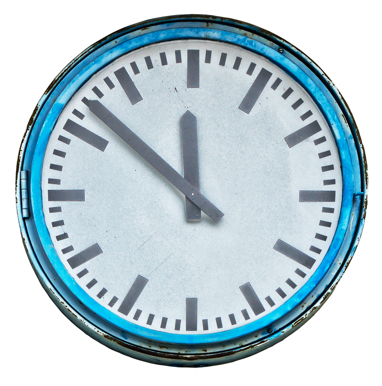 clock, station clock, clock face, time display, pointer, time, round, timepiece, minutensprunguhr, minute pulse, dcf77, radio time signal, time indication, isolated, transparent, clock, clock, clock, clock, clock, clock face